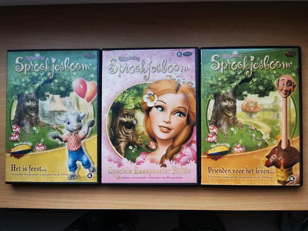 Efteling 3 x DVD, Verzamelen, Efteling, Ophalen of Verzenden, Zo goed als nieuw, Gebruiksvoorwerp