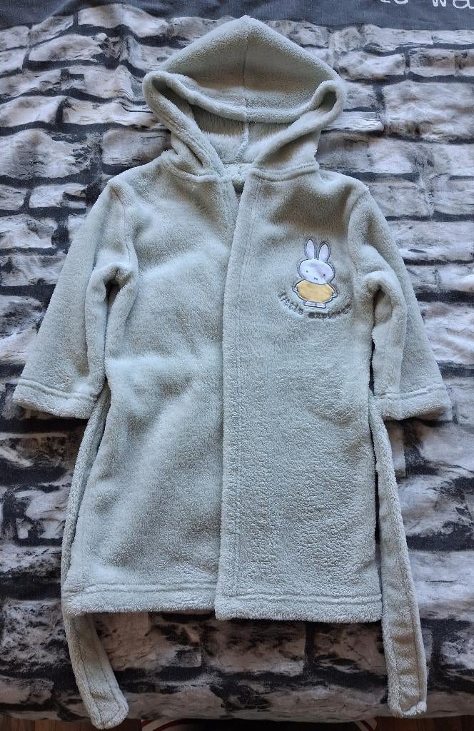 Mintgroene baby badjas Nijntje Miffy one size, 100% poly, Nacht- of Onderkleding, Nijntje, Zo goed als nieuw, Verzenden