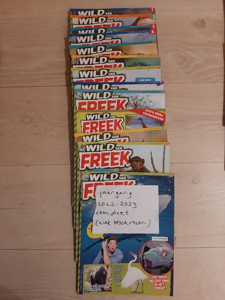 Wild van Freek 2022-2023 compleet, Ophalen of Verzenden, Gelezen, Wetenschap en Natuur
