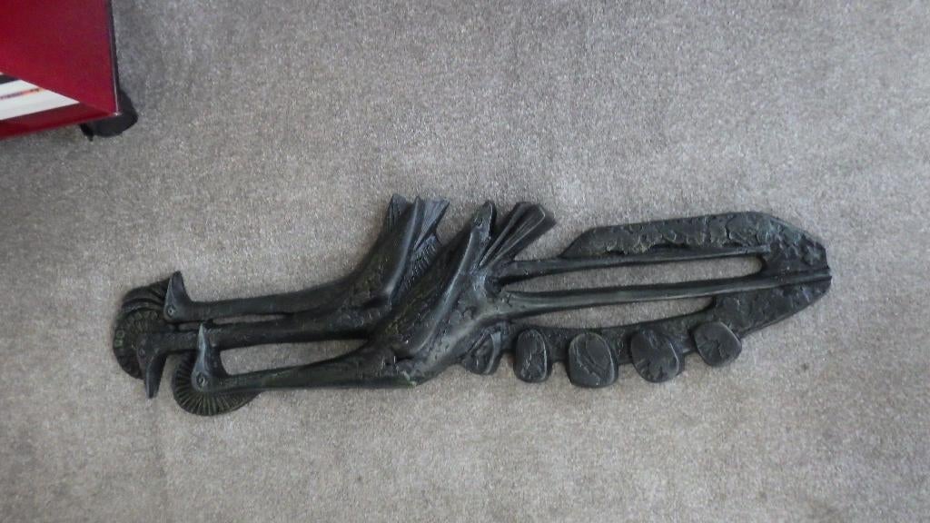 mooie retro plaquette van reigers (Ars Munda), Ophalen of Verzenden, Overige typen