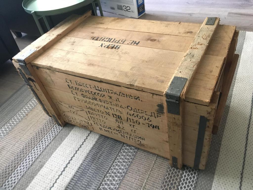 Legerkist hout, Ophalen, Gebruikt, 50 tot 100 cm, Minder dan 50 cm