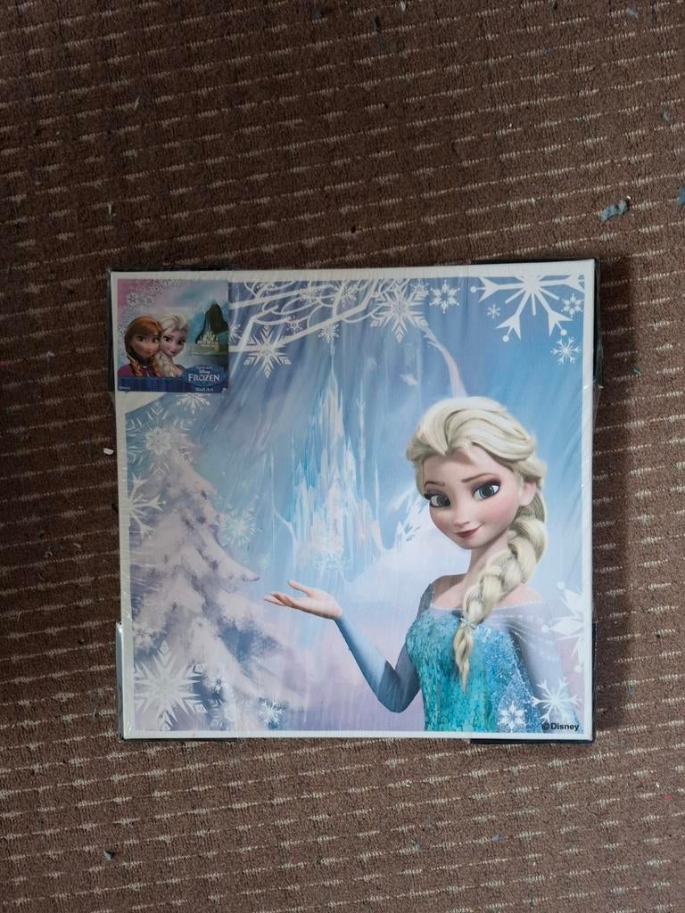 Frozen Canvas Elsa 30x30 cm - Nieuw in folie, Minder dan 50 cm, Nieuw, Ophalen of Verzenden, Print