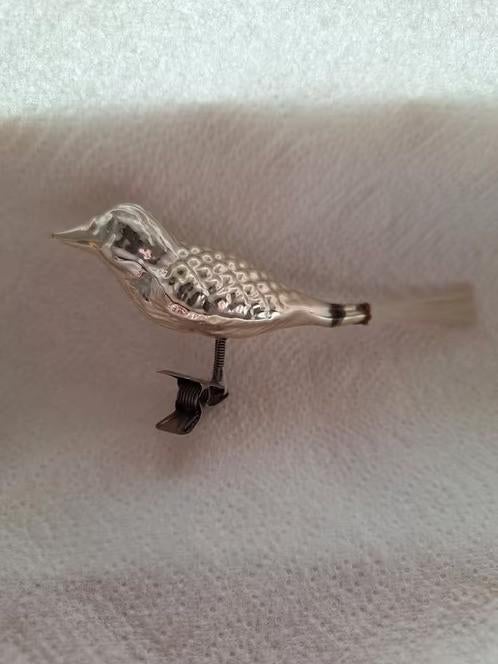 Antieke vogel op clip h, Diversen, Kerst, Gebruikt, Onbekend, Ophalen of Verzenden, Losse verkoop