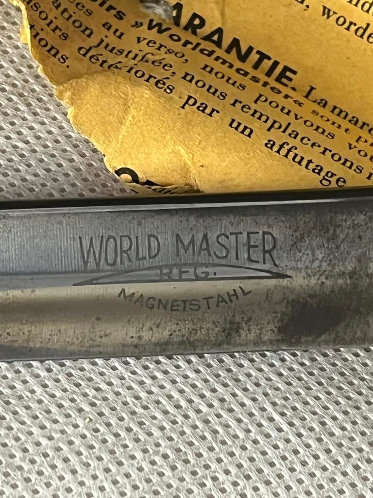 Vintage World Master Scheermes, Antiek en Kunst, Ophalen of Verzenden