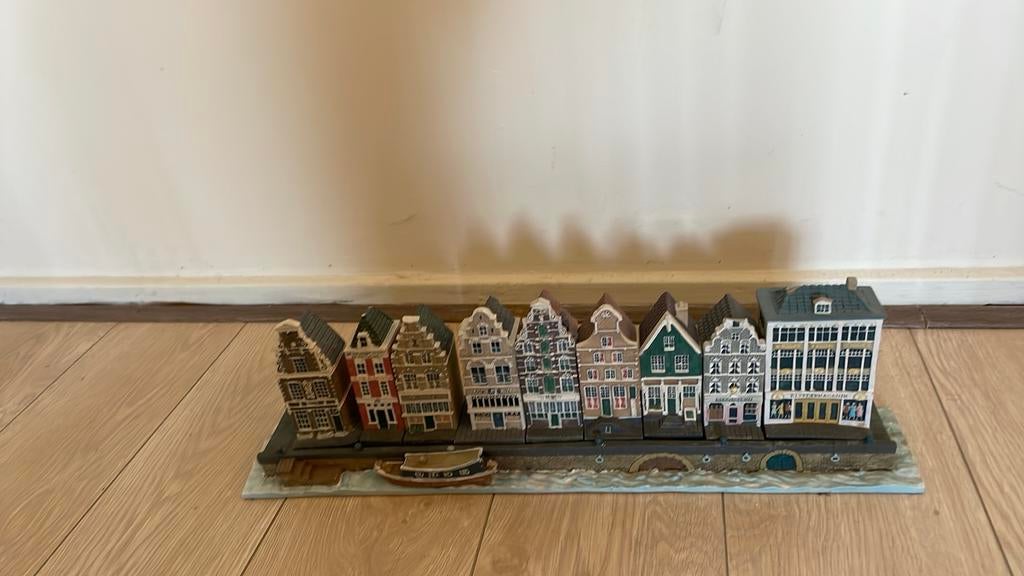 Blokker 10 amsterdamse huisje met gracht plankje bootje, Ophalen of Verzenden, Zo goed als nieuw