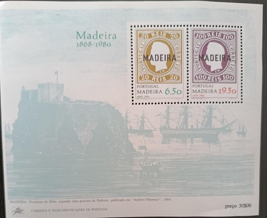 MADEIRA (Portugal) postfris blokje 1980., Ophalen of Verzenden, Portugal, Postfris