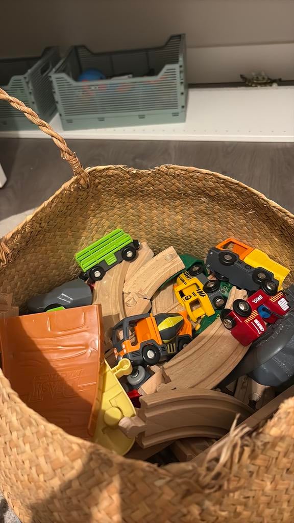 Houten trein baan, Ophalen of Verzenden, Zo goed als nieuw