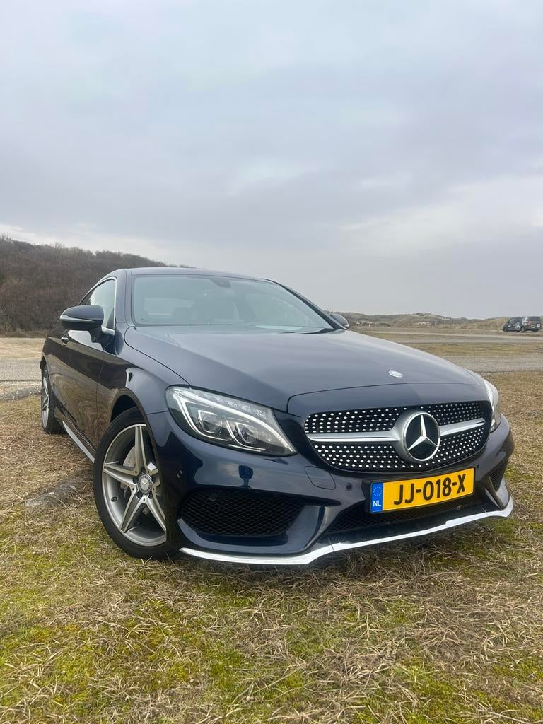 Mercedes-Benz C-Klasse 2.0 C250 Coupe AUT 2016 Blauw carplay, Auto's, Automaat, Achterwielaandrijving, Zwart, 4 cilinders