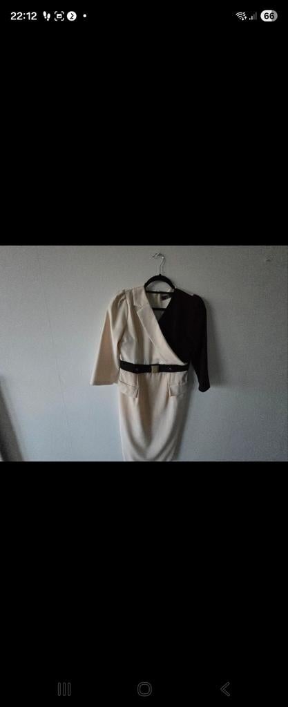 Jurk, Kleding | Dames, Zerba, Beige, Maat 42/44 (L), Nieuw