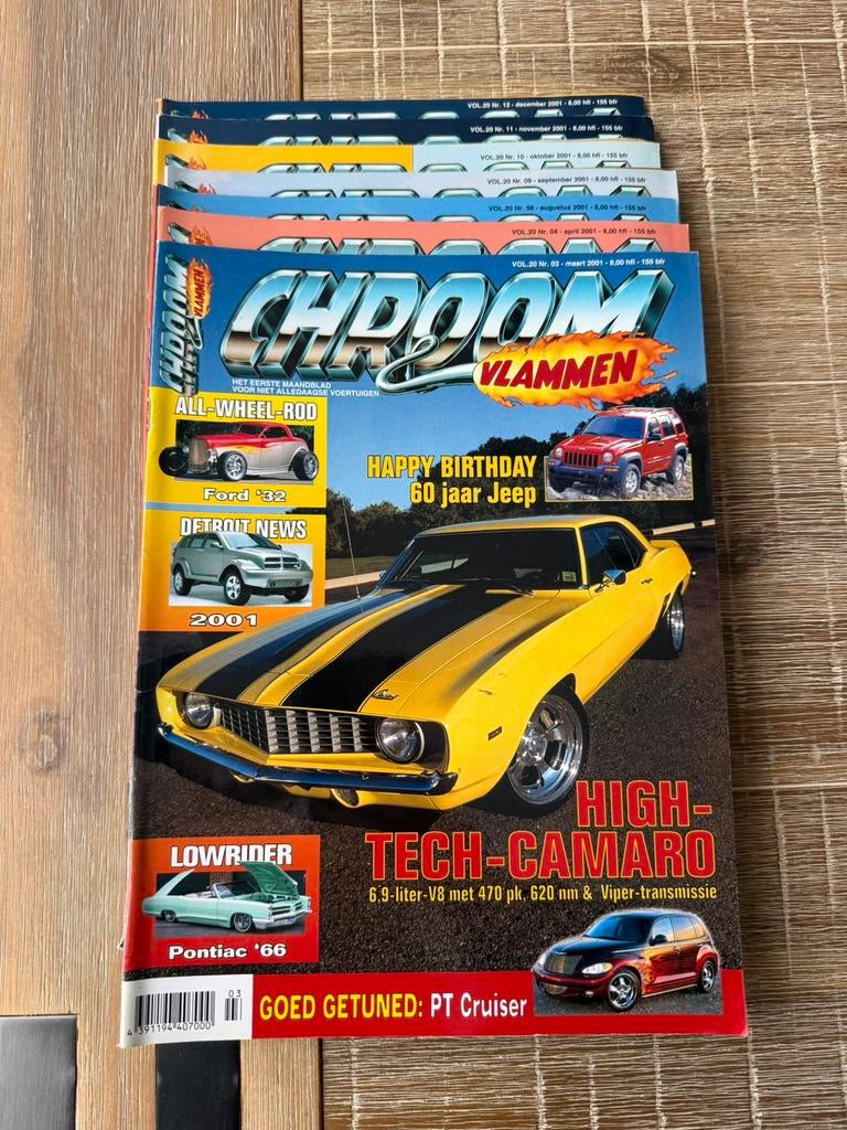 Chroom & Vlammen 2001 - 2002 - 2003 - 2004, Boeken, Auto's | Boeken, Gelezen, Algemeen, Ophalen