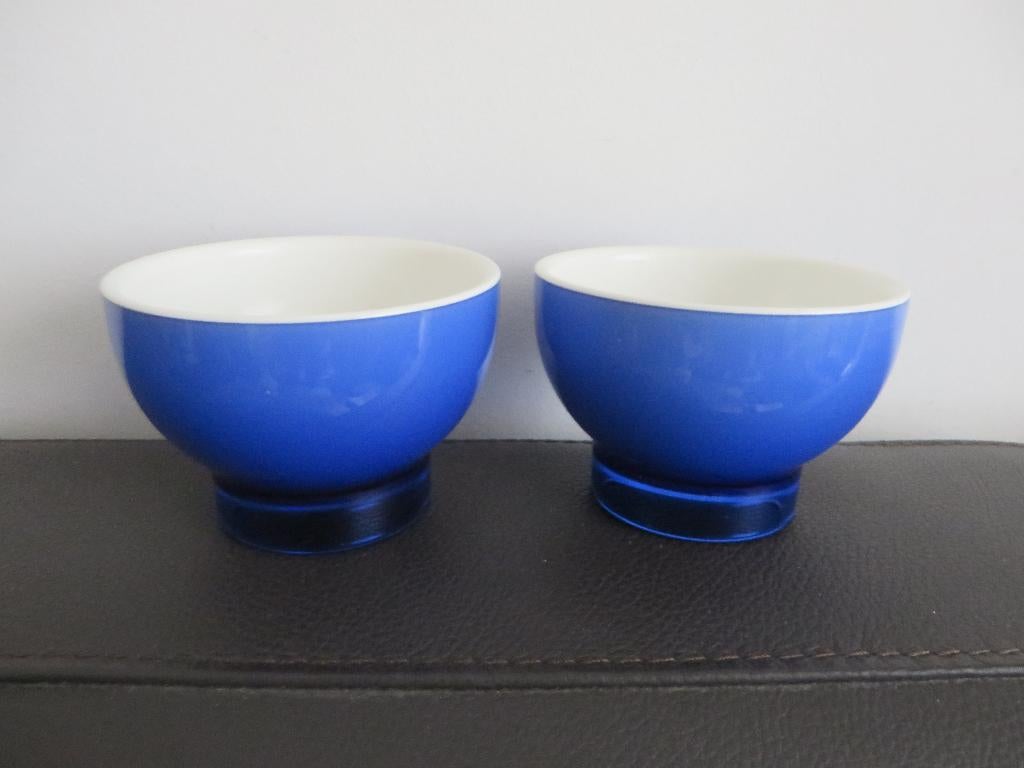 Guzzini Italiaans design kunststof schaaltjes, blauw wit, Verzamelen, Retro, Ophalen of Verzenden, Huis en Inrichting