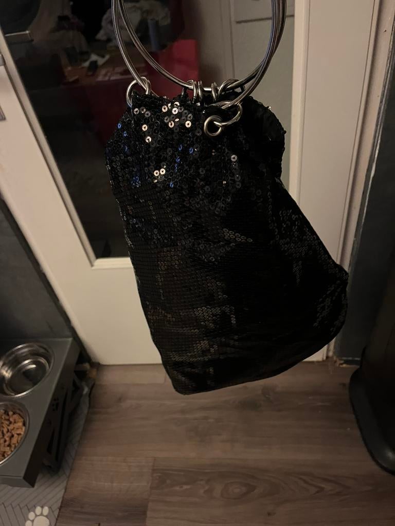 tas zwart, Sieraden, Tassen en Uiterlijk, Tassen | Damestassen, Ophalen, Gebruikt, Zwart, Handtas