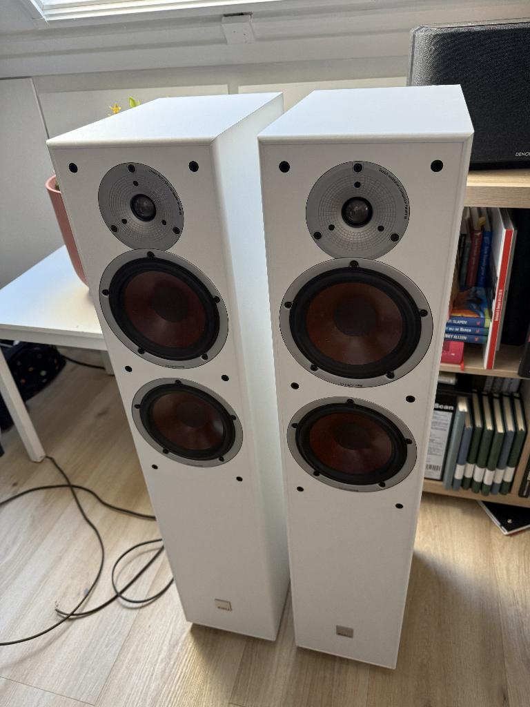 2x Dali Spektor 6 (wit) met Denon RCD-N9, Audio, Tv en Foto, Luidsprekers, Zo goed als nieuw, 120 watt of meer, Front, Rear of Stereo speakers