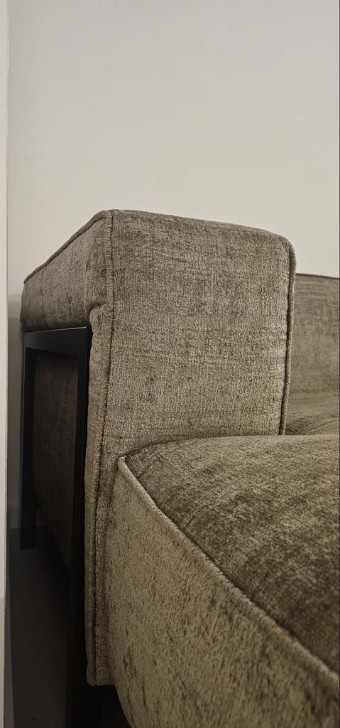 Lichtbruine Bank - Stijlvol & Comfortabel, 250 tot 300 cm, Hoekbank, 75 tot 100 cm, Ophalen of Verzenden