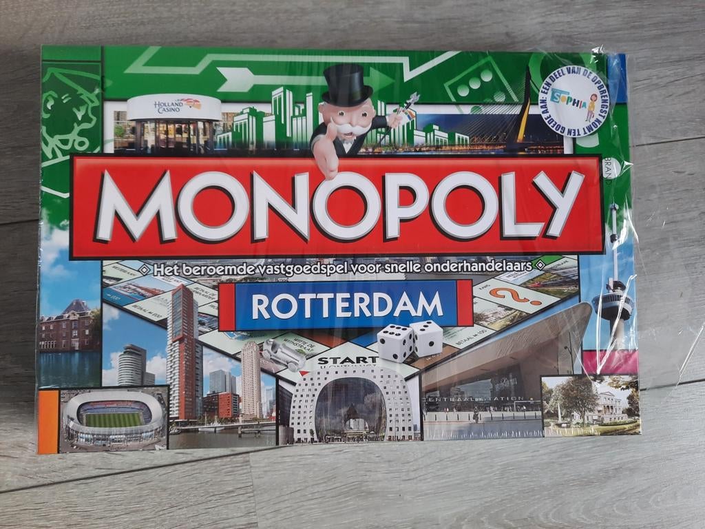 Monopoly Rotterdam editie bordspel, Ophalen of Verzenden