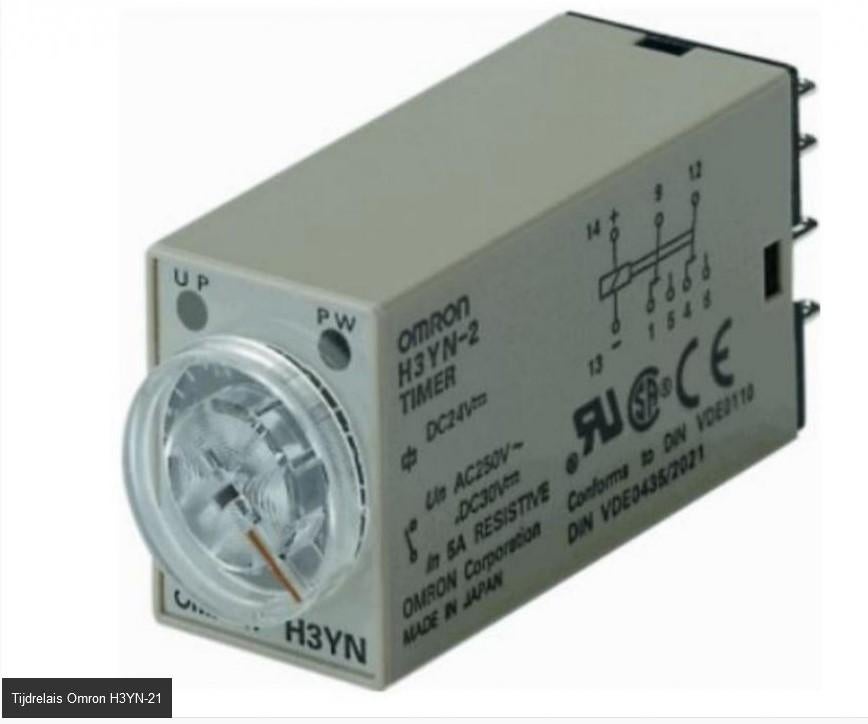 Omron H3YN-21 Tijdrelais., Hobby en Vrije tijd, Elektronica-componenten, Ophalen of Verzenden, Nieuw