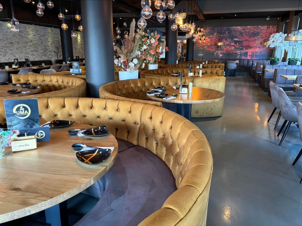 Horeca wandbank op maat / horeca bank / restaurant bank, Ophalen of Verzenden, Meubilair