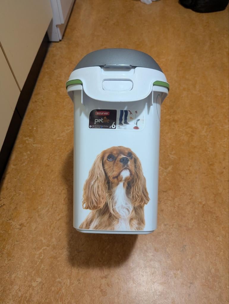 Curver droogvoer container 15L, Dieren en Toebehoren, Ophalen, Zo goed als nieuw