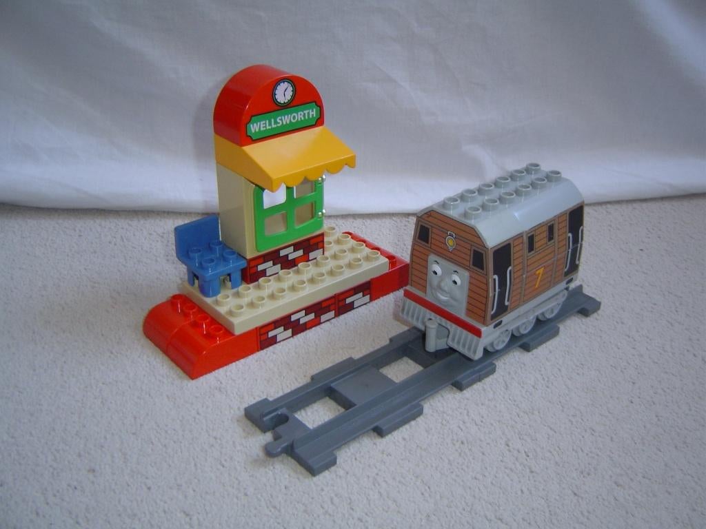 duplo set 5555 Toby at Wellsworth Station (Thomas de trein), Ophalen of Verzenden, Gebruikt, Complete set, Duplo