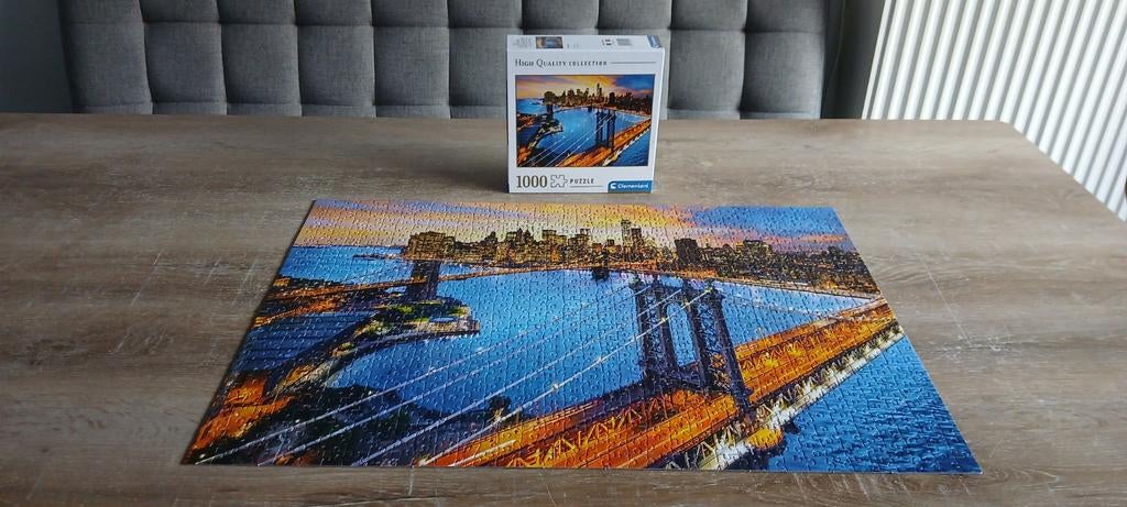 1000 puzzle new york clementoni 70 x 50 puzzel, Ophalen of Verzenden, 500 t/m 1500 stukjes, Zo goed als nieuw, Legpuzzel