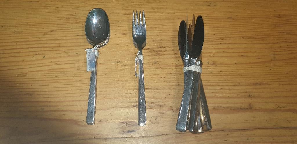 Bestek verzilverd 90 Nieuwpoort, Ophalen of Verzenden, Zo goed als nieuw, Rvs of Chroom, Bestekset