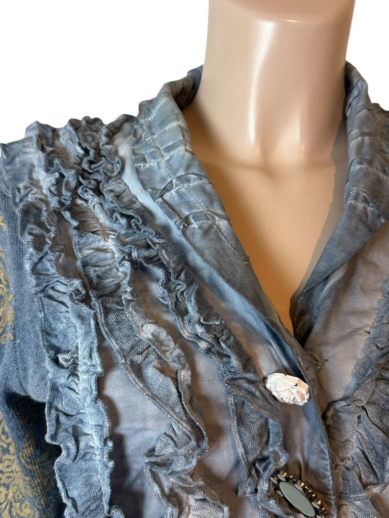 Elisa Cavaletti blouse M, Blauw, Ophalen of Verzenden, Zo goed als nieuw