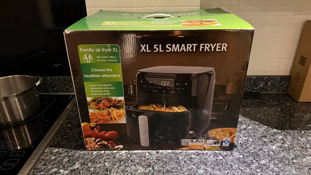 5L Smart Fryer - Airfryer, Ophalen, Zo goed als nieuw, Airfryer