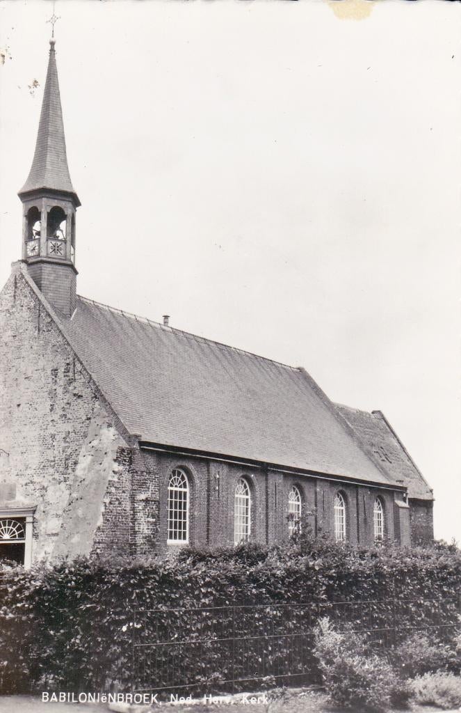05519 Babyloniënbroek - Ned. Herv. kerk, Verzamelen, Verzenden, 1960 tot 1980, Gelopen, Noord-Brabant