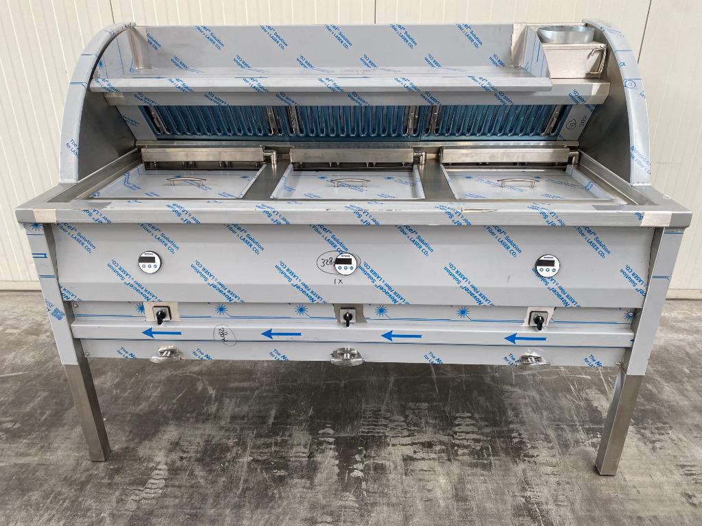 Elektrische BBTEC frituur bakwand oliebollenbak / visbakoven