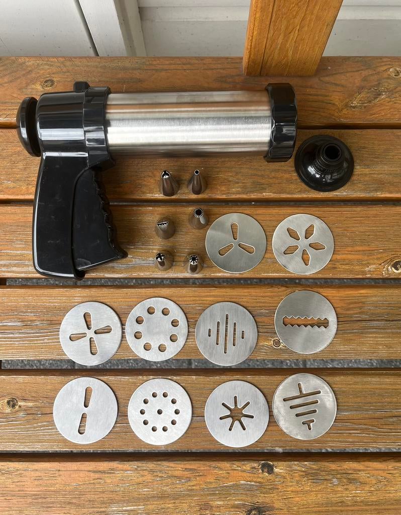 Koekjespers + garneer spuit | decoreren taarten cupcakes, Ophalen of Verzenden