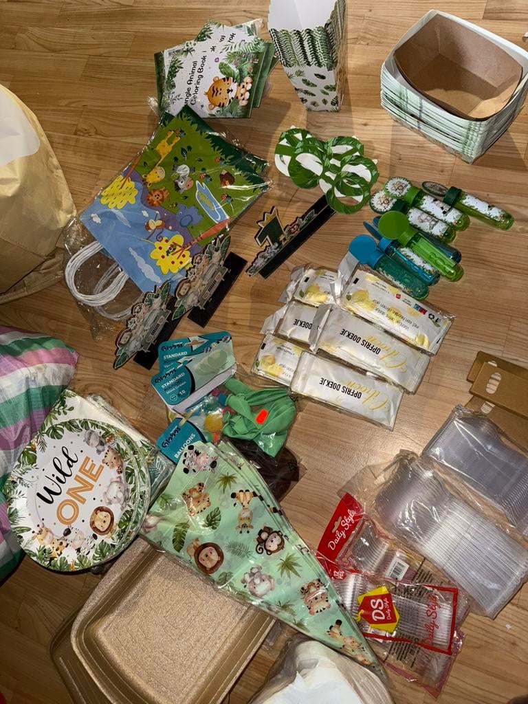 Safari Thema Kinderfeestje Artikelen, Ophalen of Verzenden, Nieuw, Feestartikel