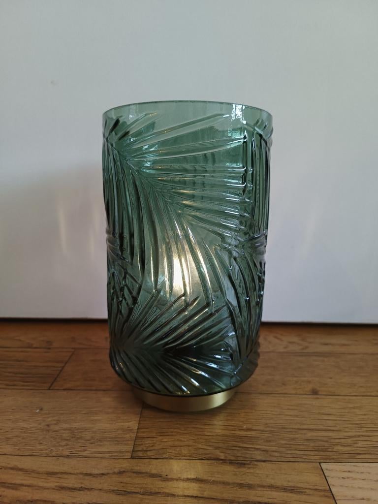 Tafel lamp, Ophalen of Verzenden, Zo goed als nieuw, Glas, Minder dan 50 cm