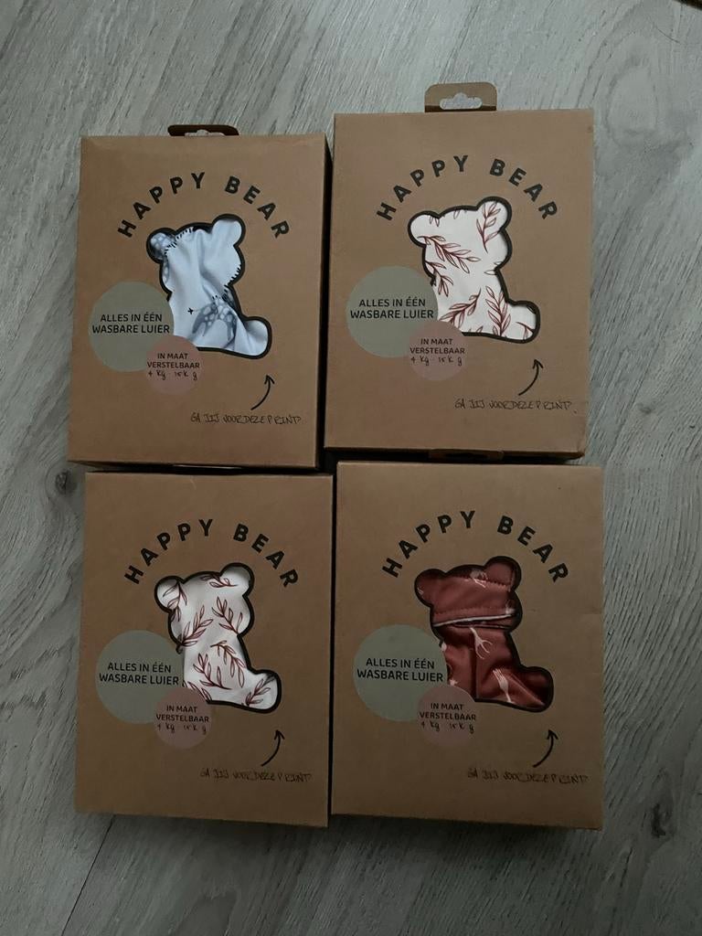 4 Nieuwe Happy Bear Wasbare Luiers, Ophalen, Nieuw