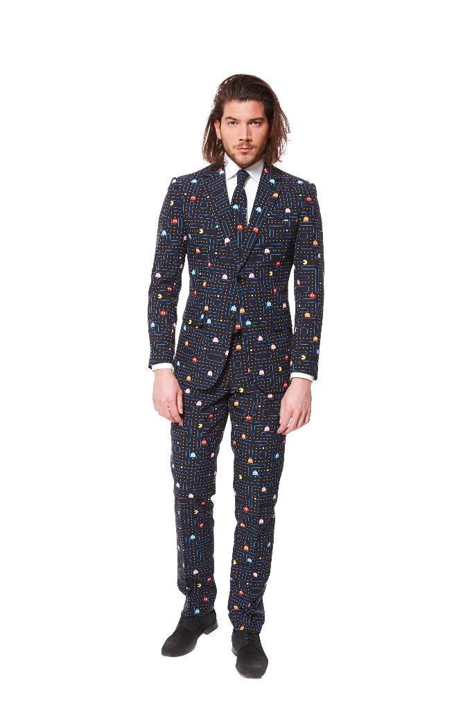Opposuits Pac-Man pak | maat 56 | 1x gedragen | Carnaval, Carnaval, Opposuits, Maat 56/58 (XL), Ophalen of Verzenden