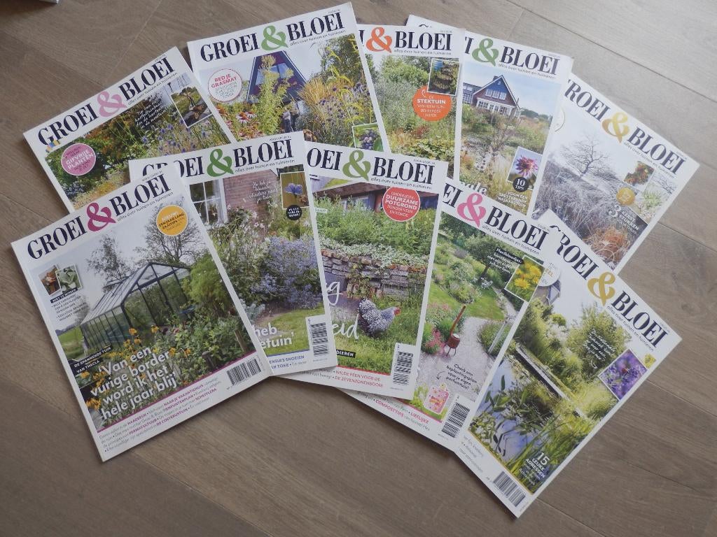 Tijdschrift Groei & Bloei 2023 en 2024, Boeken, Wonen en Tuinieren, Zo goed als nieuw, Tuinieren en Tuinplanten, Verzenden