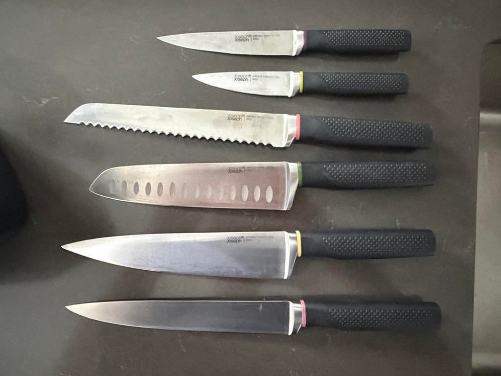 Joseph Joseph Lockblock Messenblok 6-delig, Ophalen of Verzenden, Zo goed als nieuw, Overige materialen, Bestekset