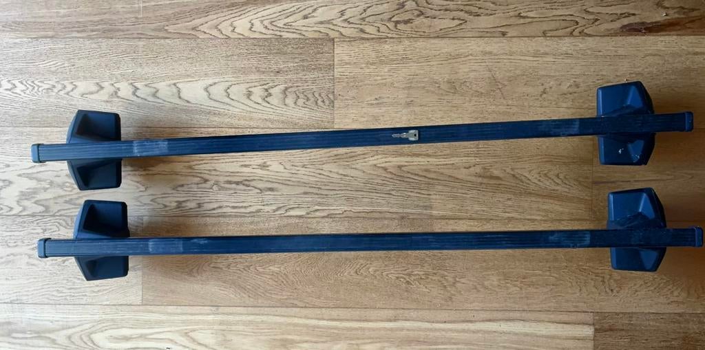 Thule squarebar evo met voet voor mini (f55), Ophalen, Gebruikt