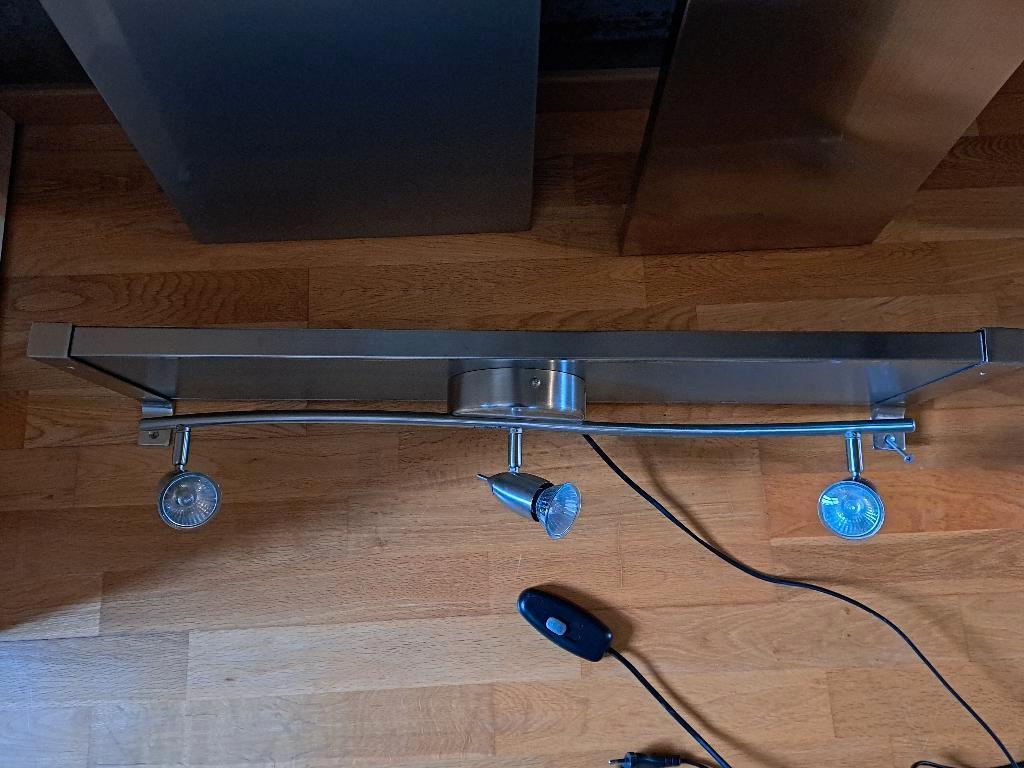 spotjes, lamp, burolamp, boekenplank, boekenschap, Ophalen of Verzenden, Zo goed als nieuw, Metaal of Aluminium, Plafondspot of Wandspot