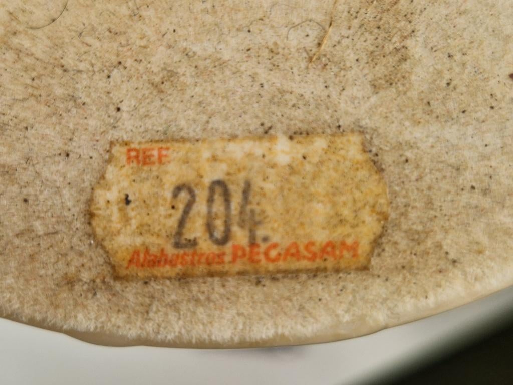 Set 2 Vintage Albast tafellamp Uplighter  Marmer Spain ‘70, Overige materialen, N, Vintage, Ophalen of Verzenden