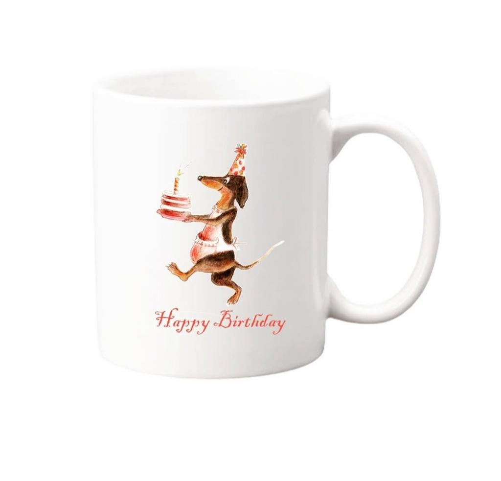 Verjaardagswens Mok, Ophalen of Verzenden, Winnie de Poeh of vrienden, Nieuw, Servies