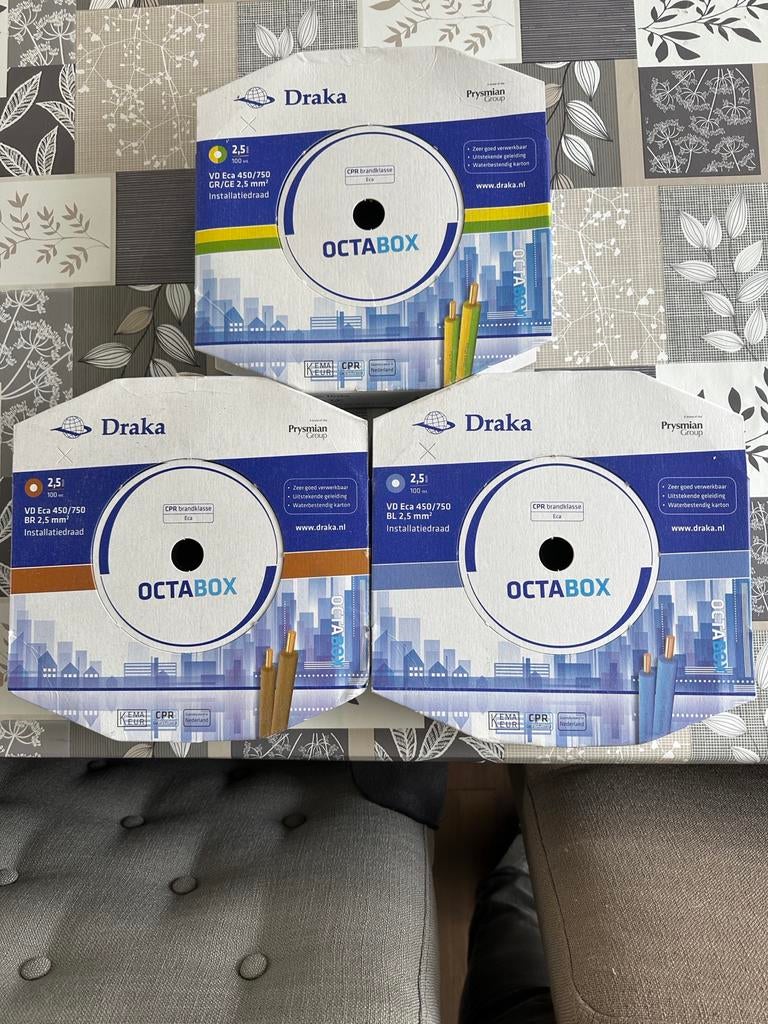 Draka VD 2,5 Installatiedraad - Nieuw, Draka, Info@draka.nl, Amsterdam, Nieuw