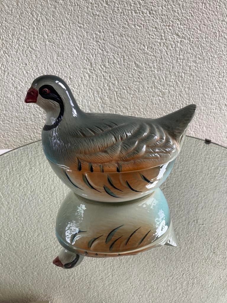 Paté schaal in vorm van patrijs  Michel Caugant, Ophalen of Verzenden