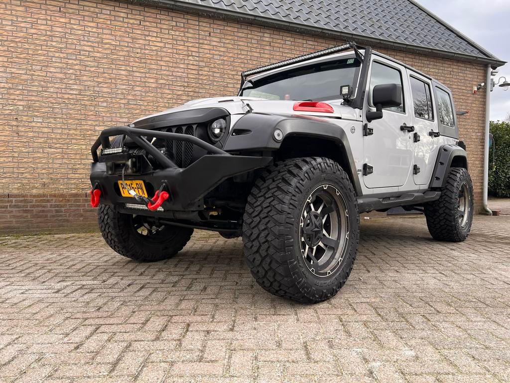 Jeep Wrangler Sahara Grijs Extreem, 450 kg, Zwart, 2000 kg, Lederen bekleding