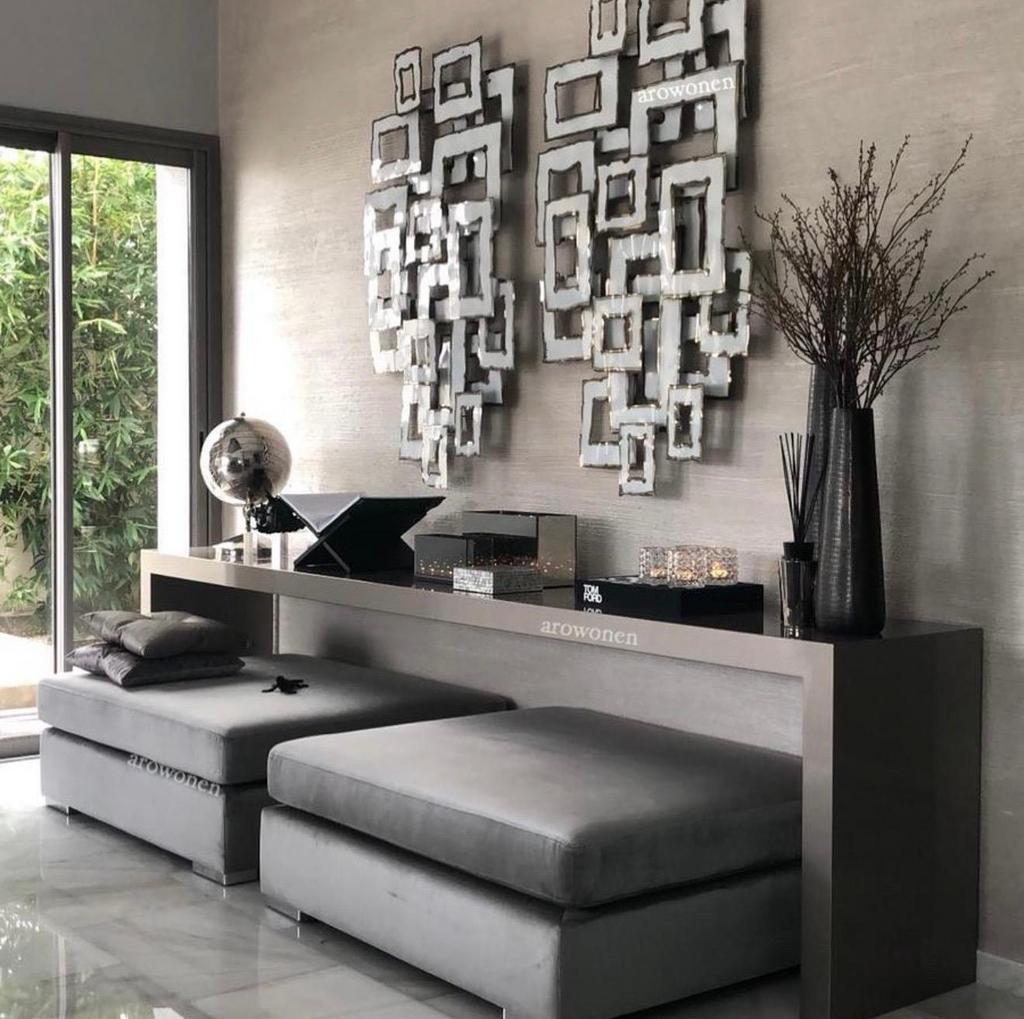 Aro Wonen Completen sidetable met accessoires/poef/artwork, Ophalen of Verzenden, Gebruikt