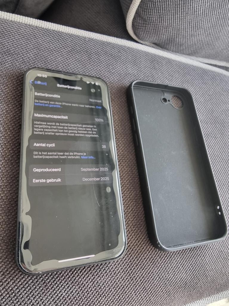 iPhone 16e, Telecommunicatie, Ophalen, Nieuw, Zwart, 128 GB
