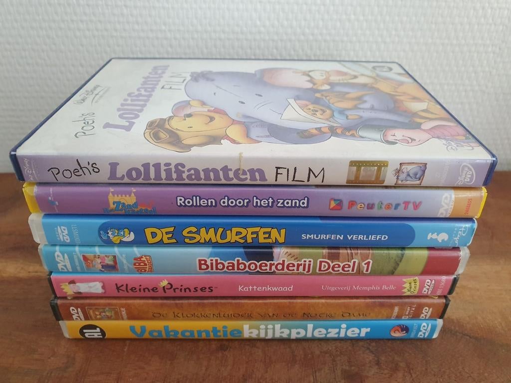 7 kinder DVD'S voor €2,50, Cd's en Dvd's, Ophalen of Verzenden, Gebruikt