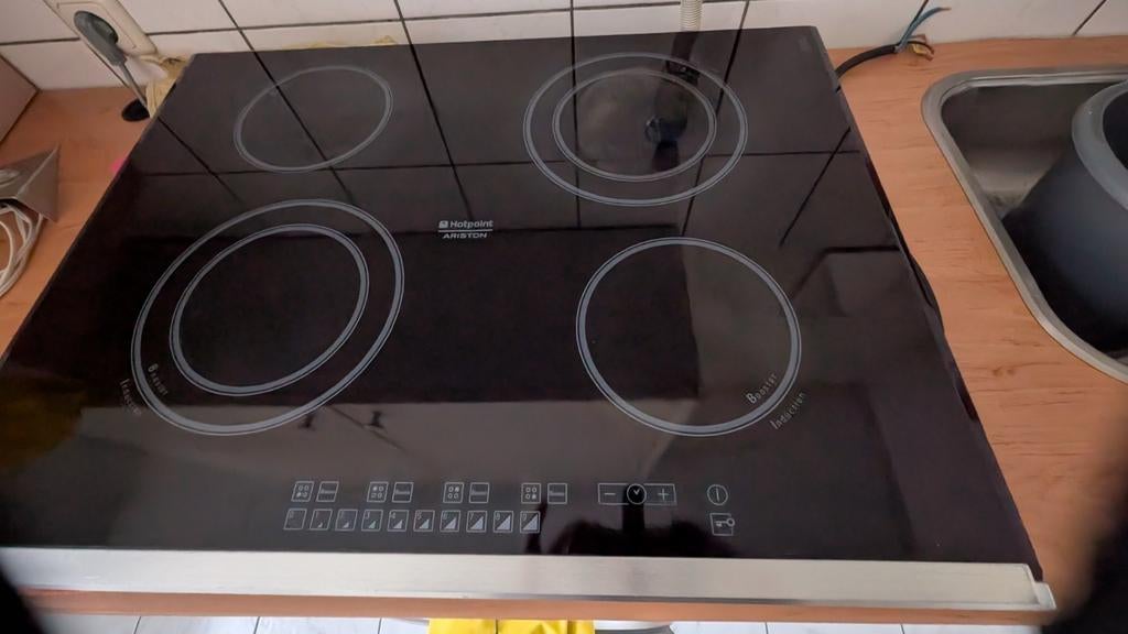 Inductie kookplaat met vier zones, Ophalen, Inbouw, Inductie, 4 kookzones