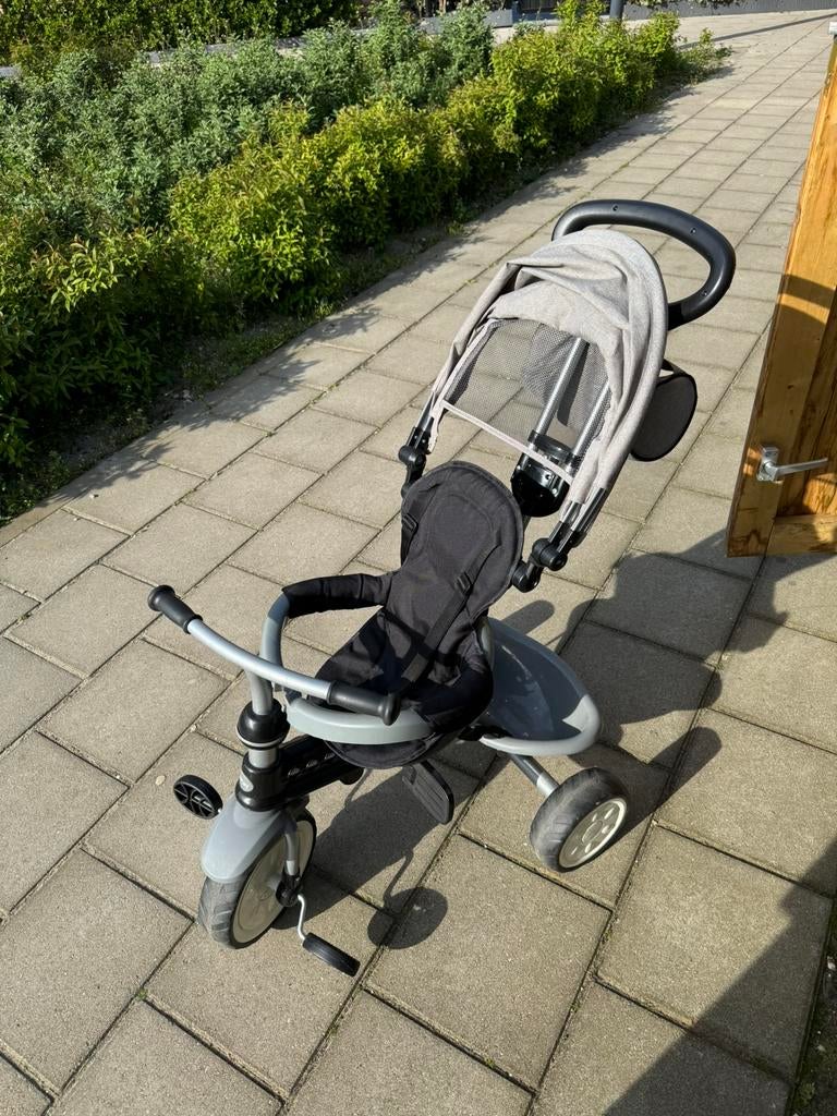 Qplay driewieler met duwstang, Ophalen, Zo goed als nieuw