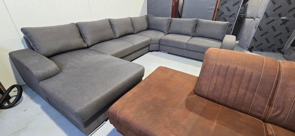 Grote grijze U-bank van Pronto, Ophalen, Gebruikt, Pronto, Pronto