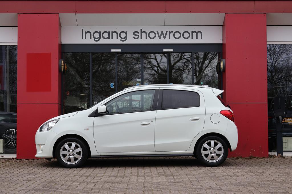 Mitsubishi Space Star 1.0 Bright | Origineel NL | Dealer Ond, Voorwielaandrijving, Stof, Gebruikt, Wit